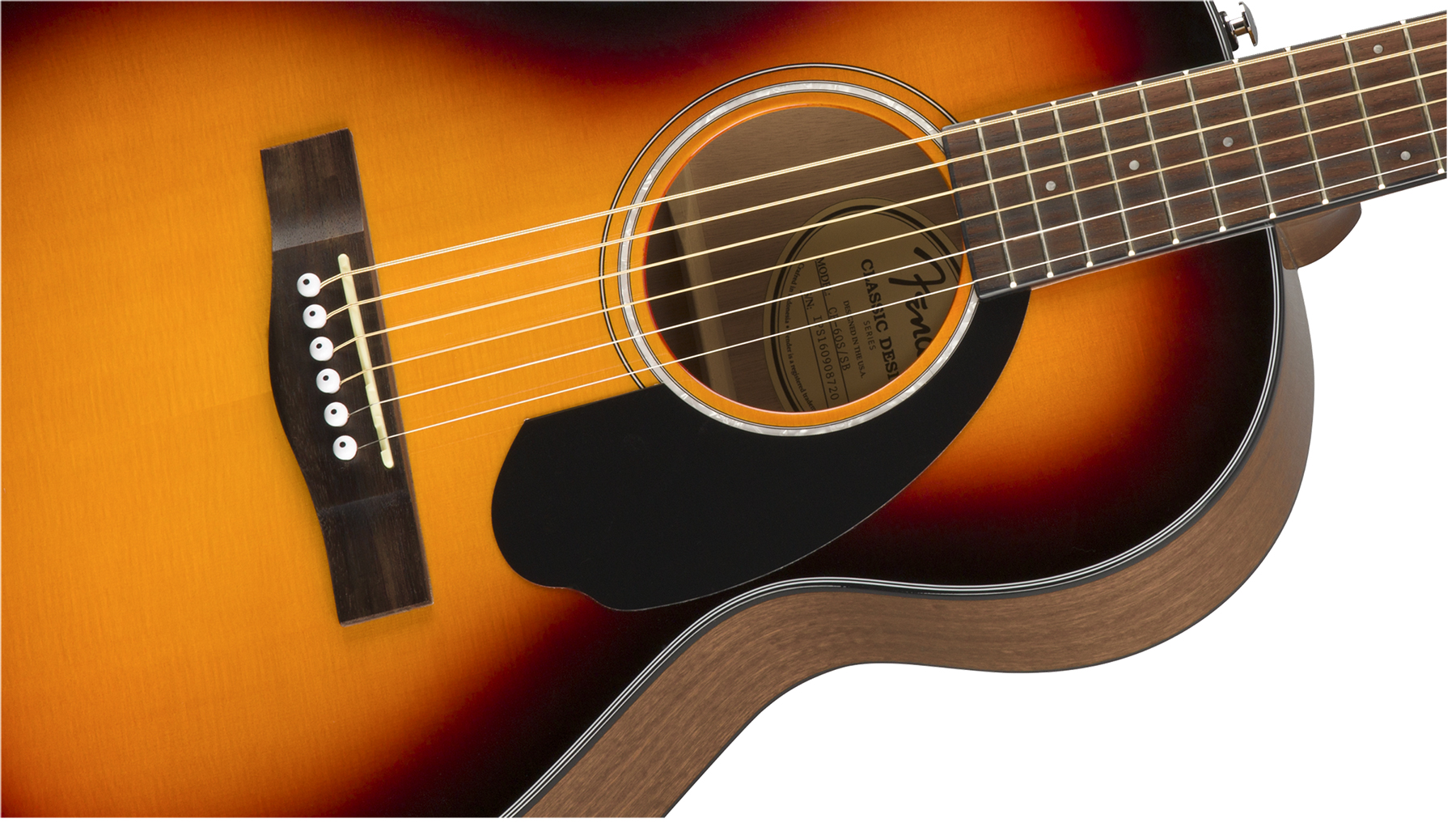 Fender Cp-60s Parlor Epicea Acajou Wal - 3-color Sunburst - Guitarra acústica & electro - Variation 2
