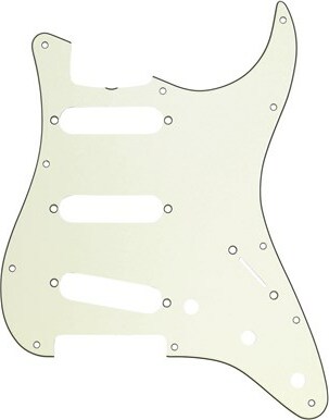 Fender 11-hole '60s Vintage-style Stratocaster Sss Pickguards - Mint Green - Golpeador - Main picture