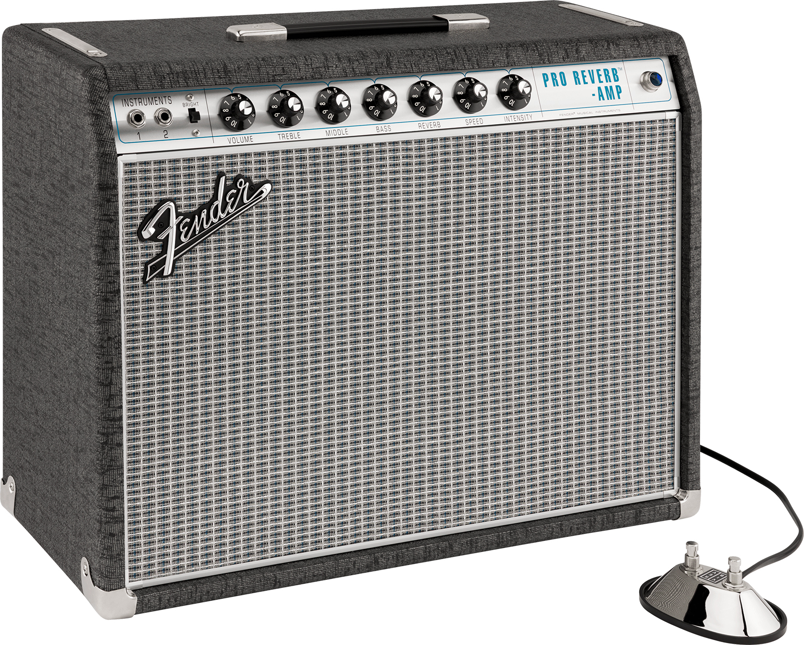 Fender 1968 Custom Pro Reverb Ltd Pewter 40w 6l6 1x12 - Combo amplificador para guitarra eléctrica - Main picture