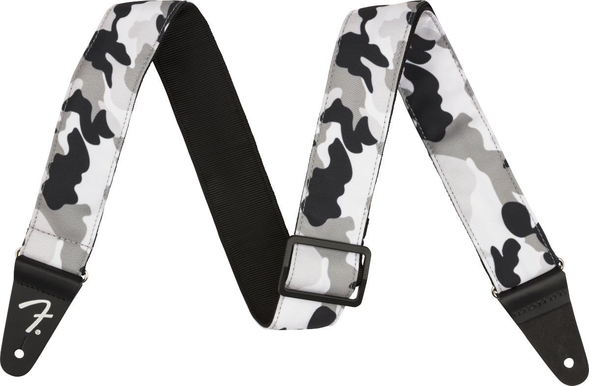 Fender 2 Inches Camo Guitar Strap Nylon Winter - Correa - Main picture