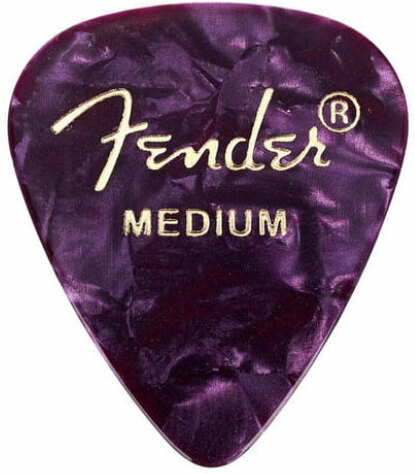 Fender 351 Shape Premium Celluloid Medium Picks Purple Moto - Púas - Main picture