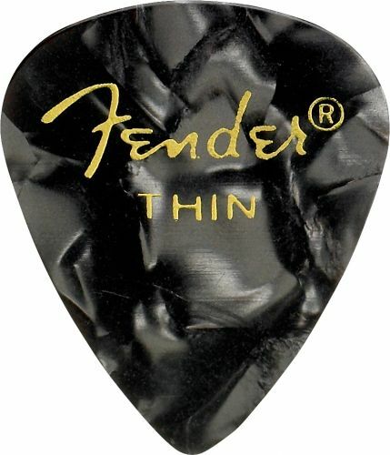 Fender 351 Shape Premium Thin Black Moto - Púas - Main picture