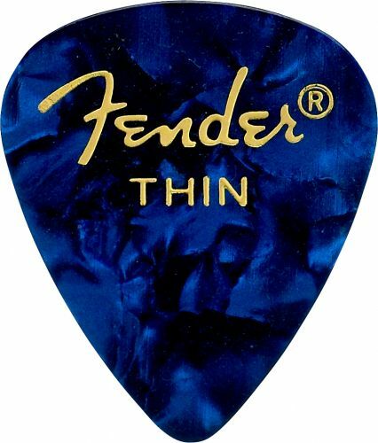 Fender 351 Shape Premium Thin Blue Moto - Púas - Main picture
