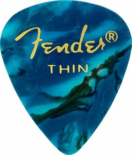 Fender 351 Shape Premium Thin Ocean Turquoise - Púas - Main picture