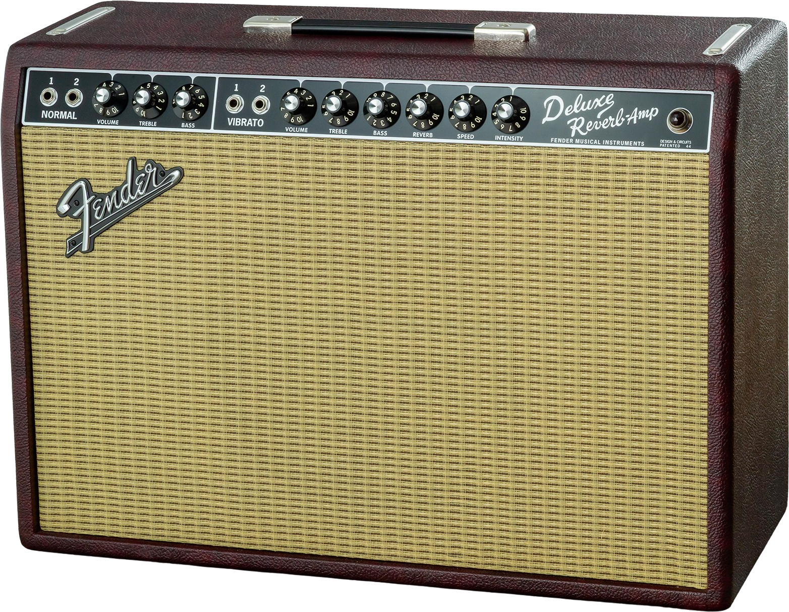 Fender 65 Deluxe Reverb Ltd 22w 1x12 Jensen P12q Bordeaux Blues - Combo amplificador para guitarra eléctrica - Main picture
