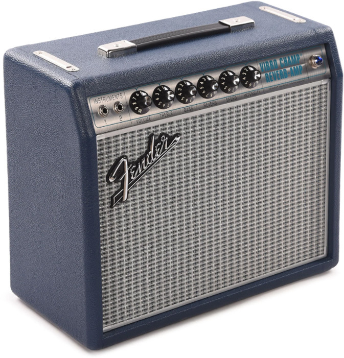 Fender 68 Custom Vibro Champ Fsr Ltd 5w 1x5 Navy - Combo amplificador para guitarra eléctrica - Main picture