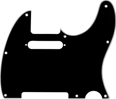 Fender 8-hole Mount Multi-ply Telecaster Pickguards - Black - Golpeador - Main picture