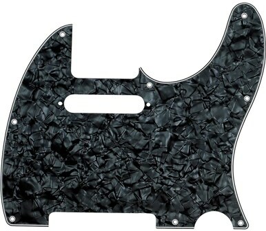 Fender 8-hole Mount Multi-ply Telecaster Pickguards - Black Moto - Golpeador - Main picture