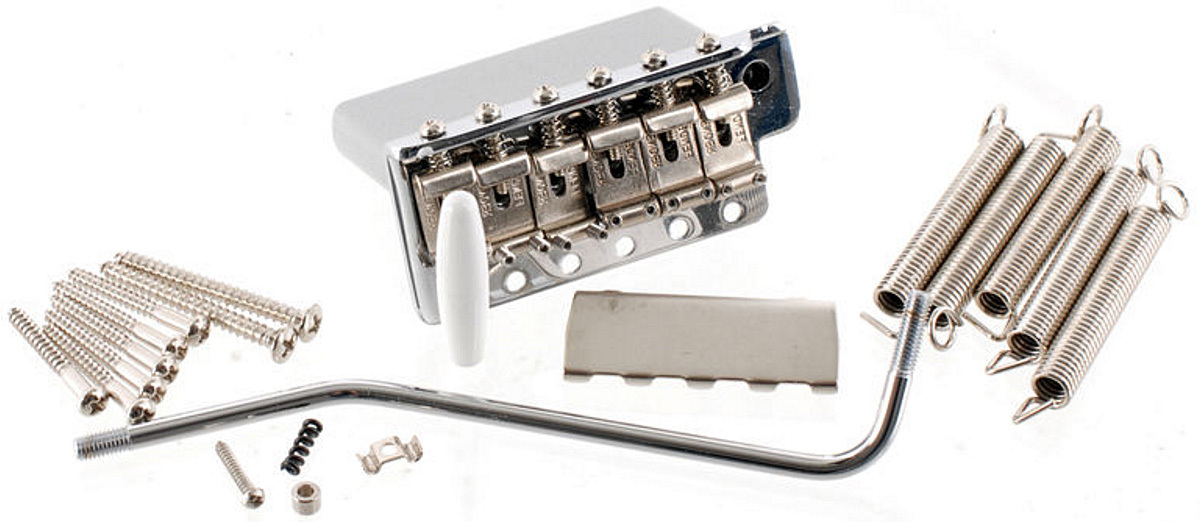 Fender American Vintage Series Strat Tremolo Assembly Left-hand Chrome - Vibrato completo - Main picture