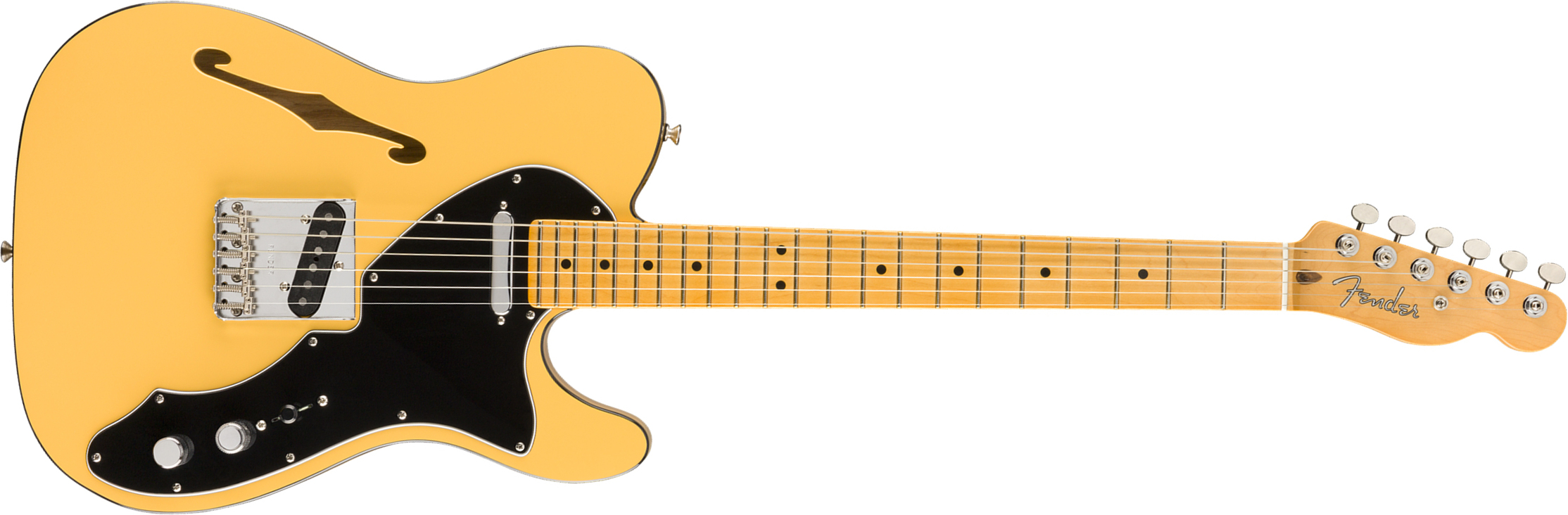 Fender Britt Daniel Tele Thinline Signature Ss Mn - Amarillo Gold - Guitarra eléctrica semi caja - Main picture