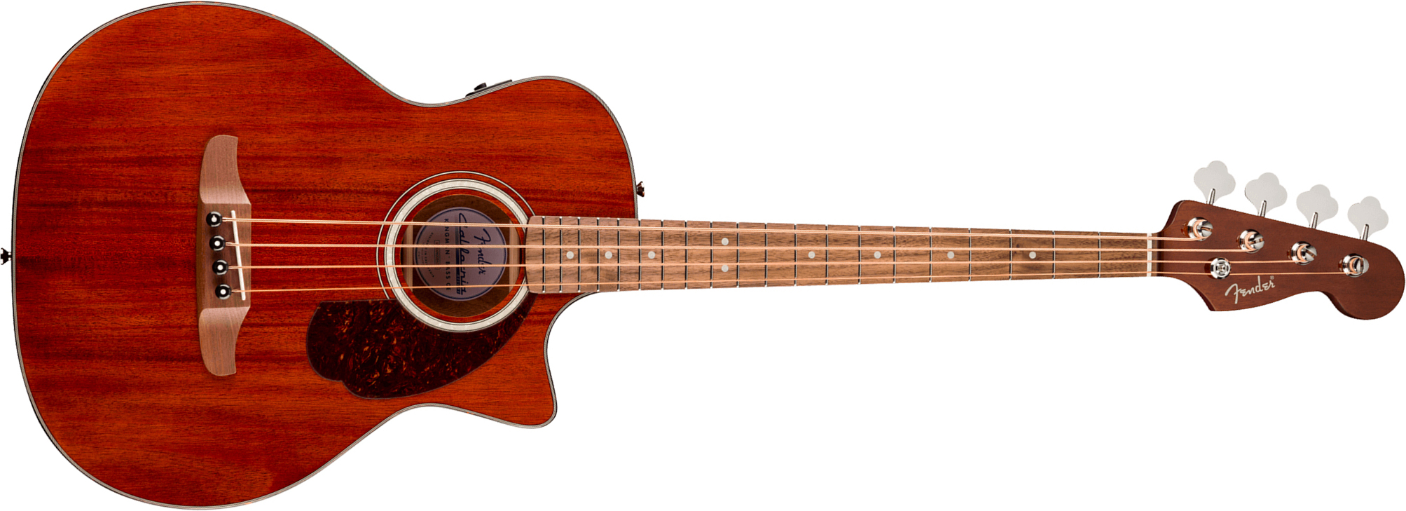 Fender Kingman Bass Deluxe Ce Mahogany California Cw Shsc Tout Acajou Noy - Natural - Bajo acústico - Main picture