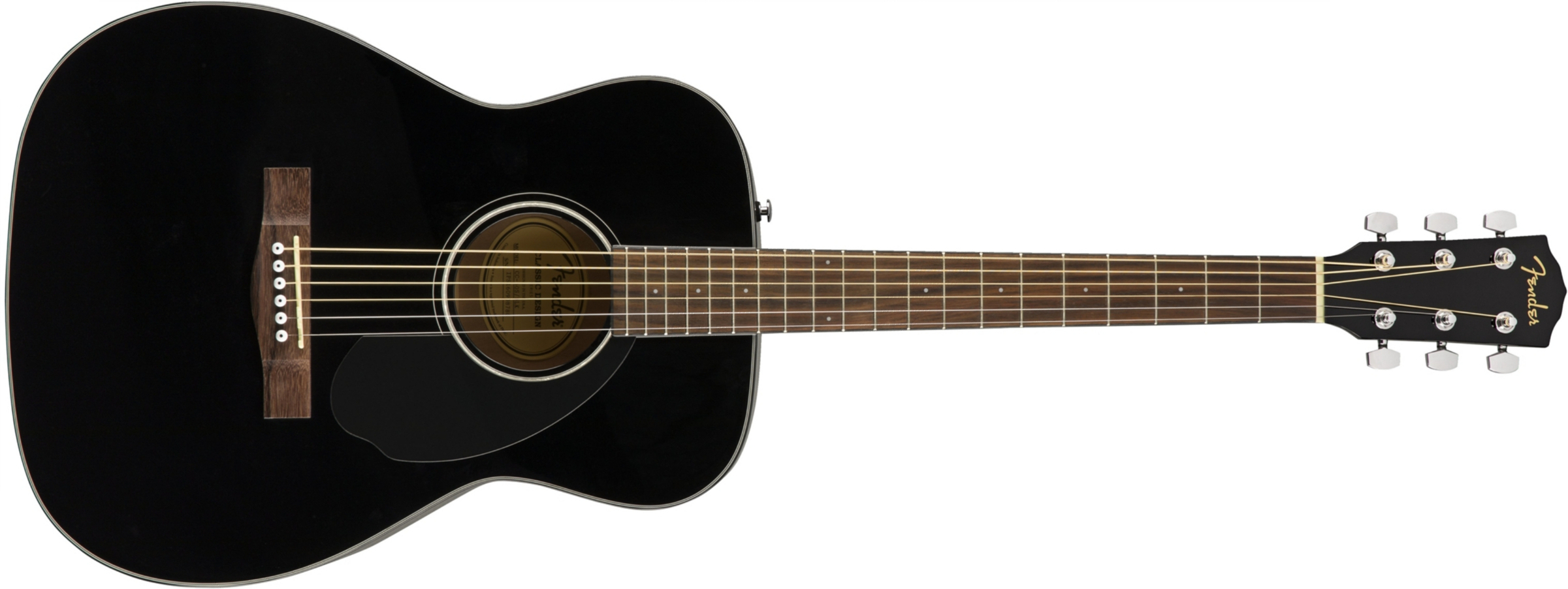 Fender Cc-60s Concert Epicea Acajou Wal - Black - Guitarra acústica & electro - Main picture