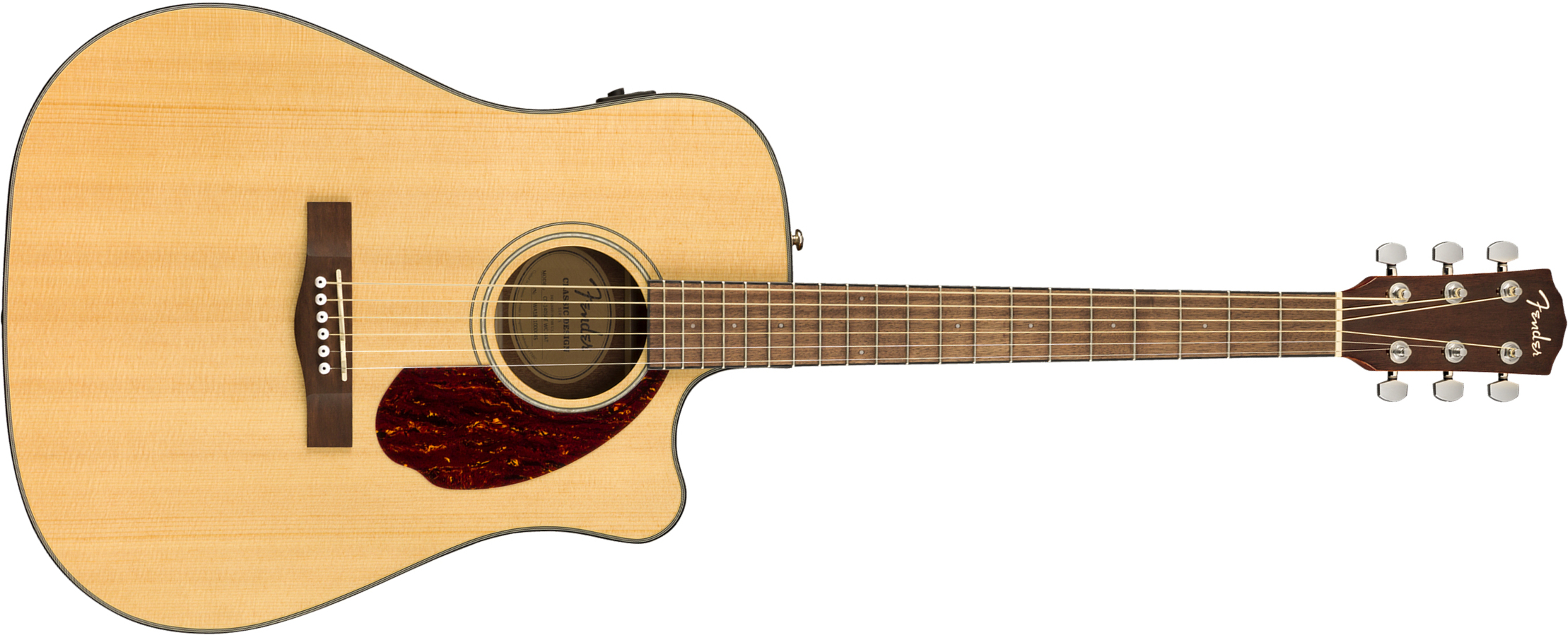 Fender Cd-140sce Classic Design Dreadnought Cw Epicea Ovangkol Wal +etui - Natural - Guitarra electro acustica - Main picture