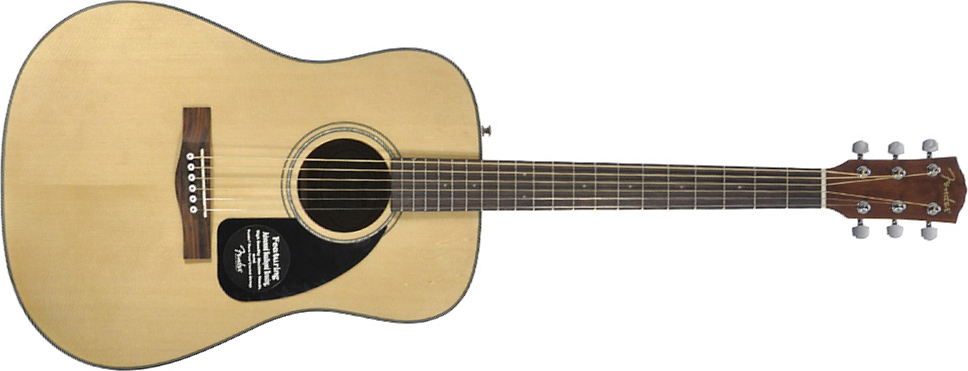 Fender Cd60 V2 Dreadnought Natural Gloss - Guitarra acústica & electro - Main picture