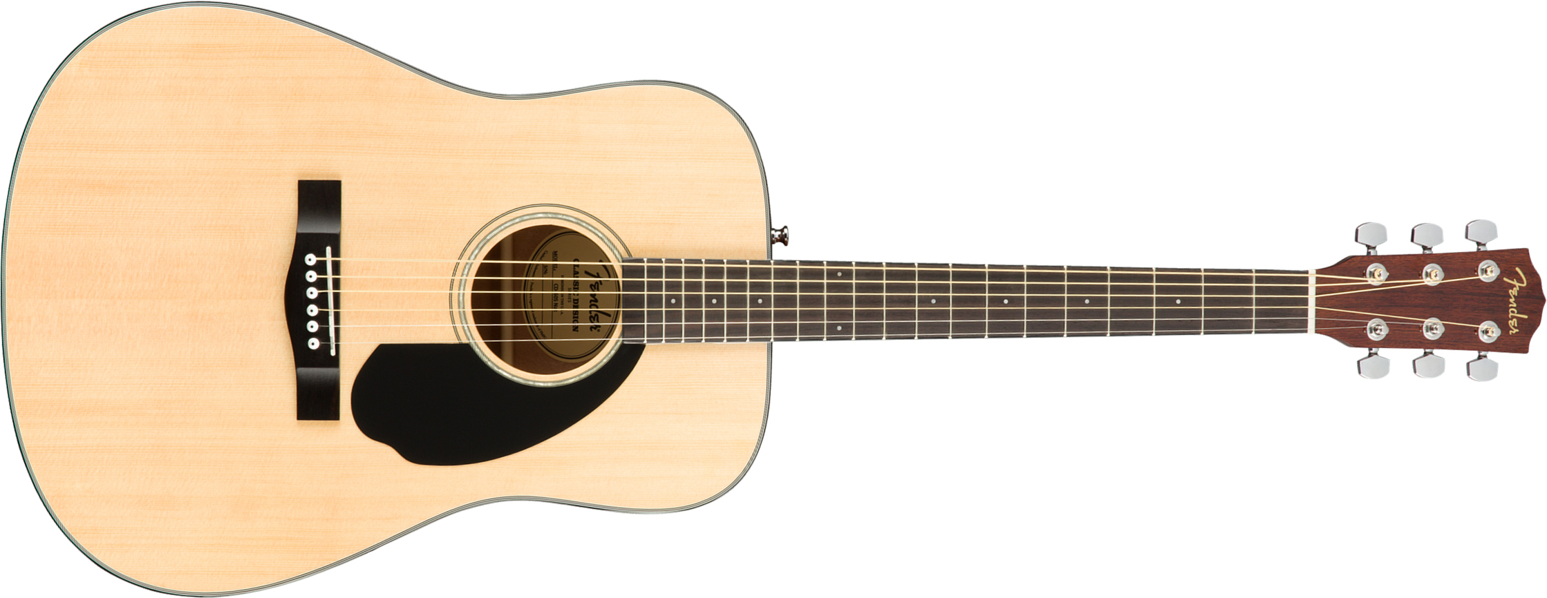 Fender Cd-60s 2019 Dreadnought Epicea Acajou Wal - Natural - Guitarra acústica & electro - Main picture