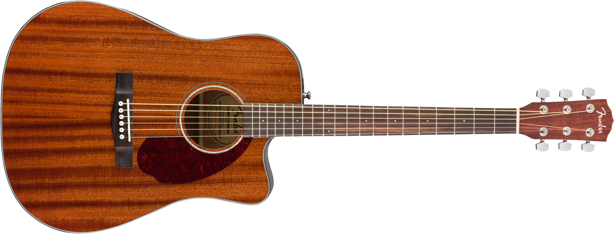 Fender Cd140sce All-mahogany Classic Design Dreadnought Cw Tout Acajou Wal - Natural - Guitarra folk - Main picture