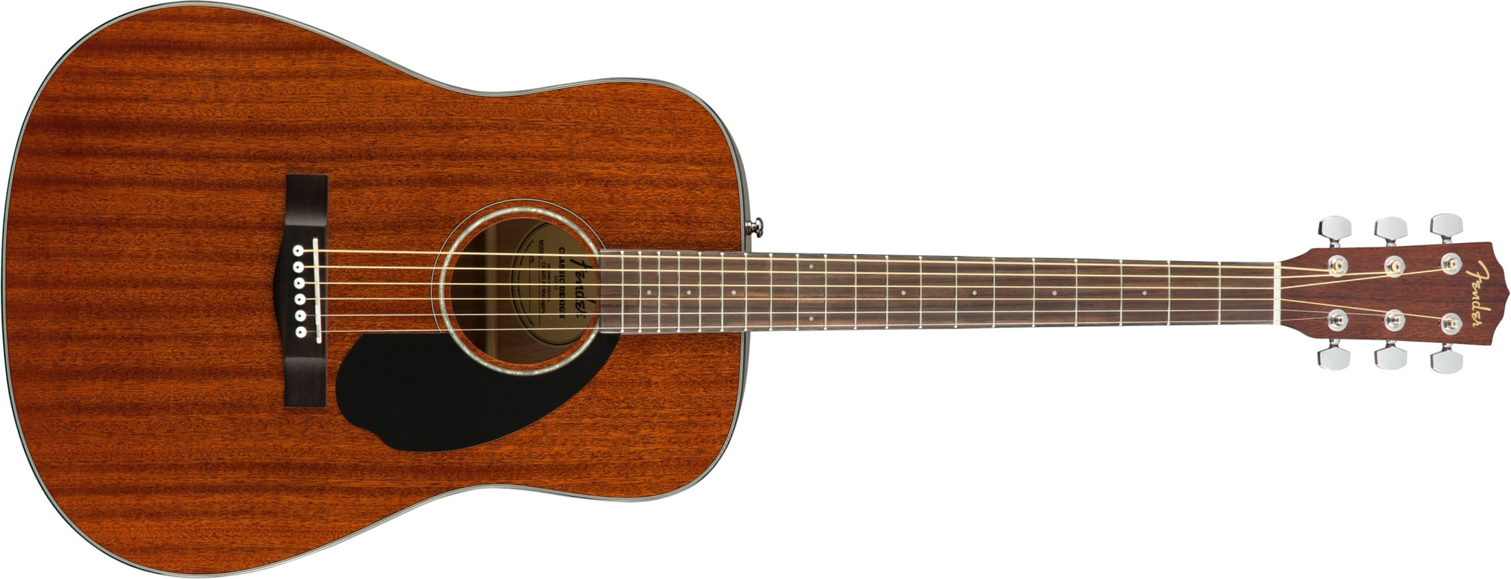 Fender Cd60s Dreadnought Tout Acajou Wal - Natural - Guitarra folk - Main picture