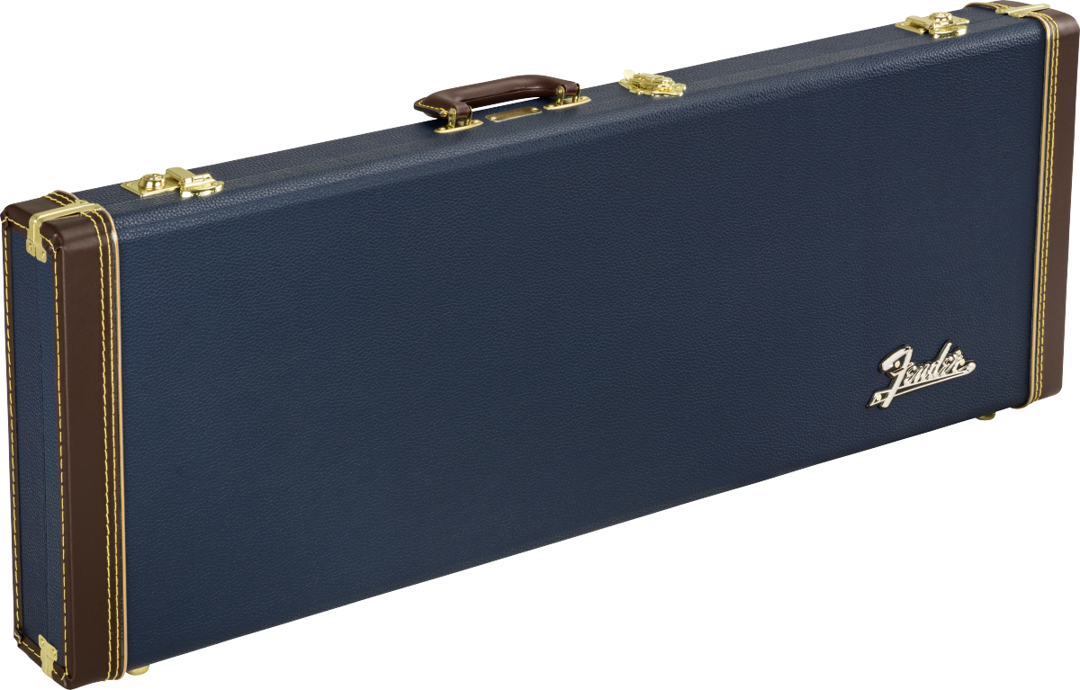 Fender Classic Wood Strat/tele Electric Guitar Case Bois Navy Blue - Bolsa para guitarra eléctrica - Main picture