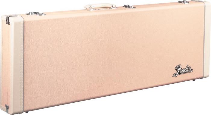 Maleta para guitarra eléctrica Fender Classic Wood Strat/Tele Electric Guitar Case - Shell Pink