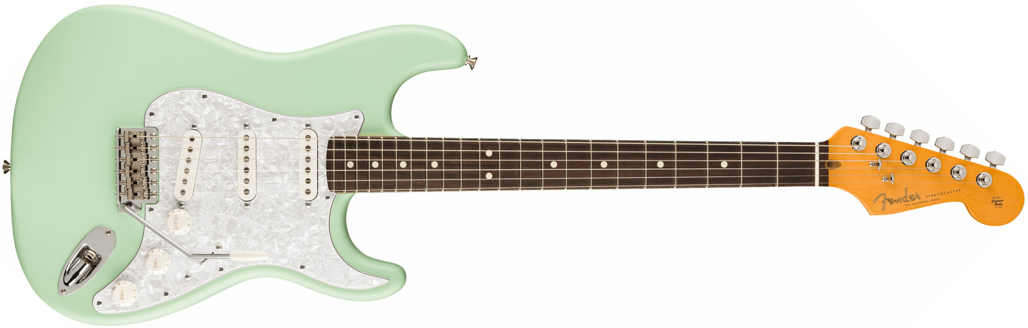 Fender Cory Wong Strat Ltd Signature Usa Stss Trem Rw - Surf Green - Guitarra eléctrica con forma de str. - Main picture