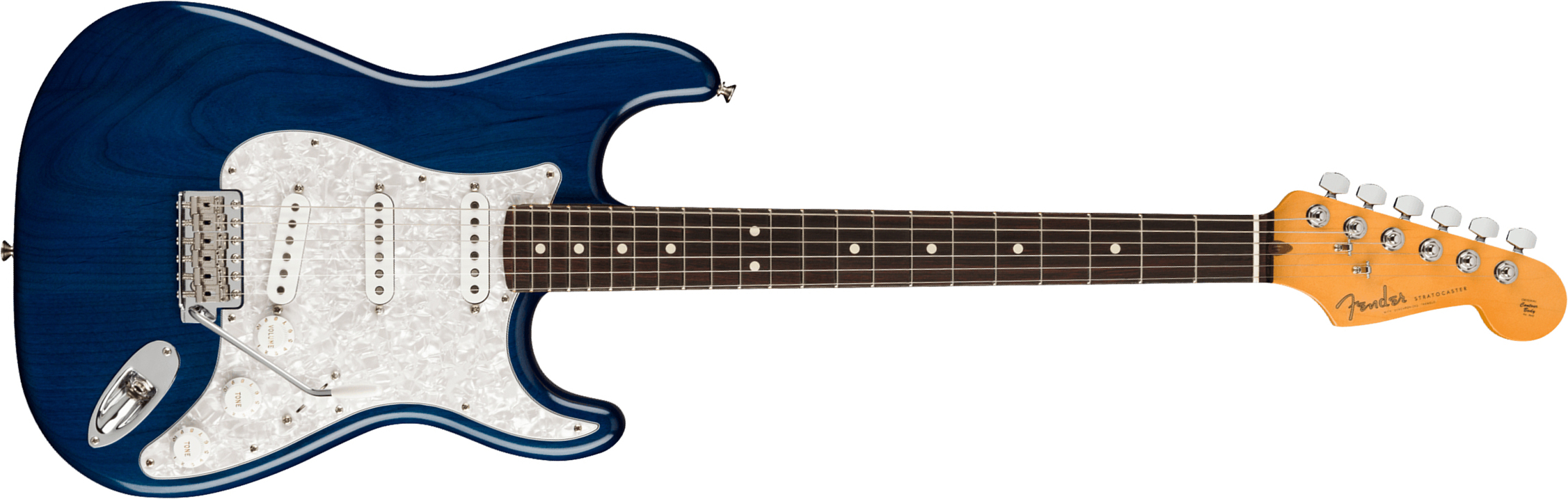 Fender Cory Wong Strat Signature Usa 3s Trem Rw - Sapphire Blue Transparent - Guitarra eléctrica con forma de str. - Main picture