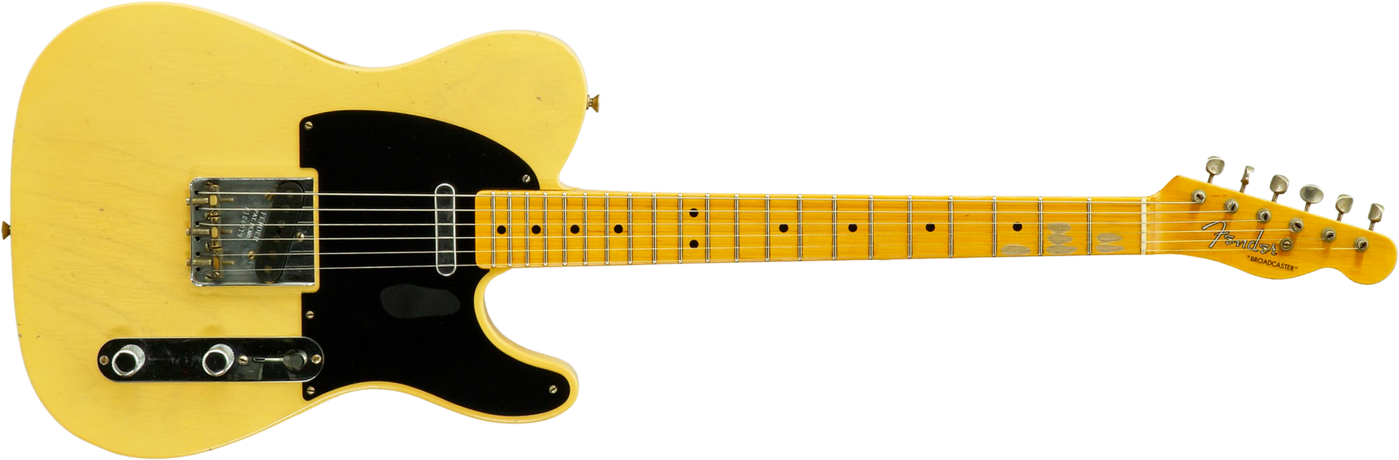 Fender Custom Shop Broadcaster Tele 70th Ann. Ltd Mn #r106019 - Journeyman Relic Nocaster Blonde - Guitarra eléctrica con forma de tel - Main picture