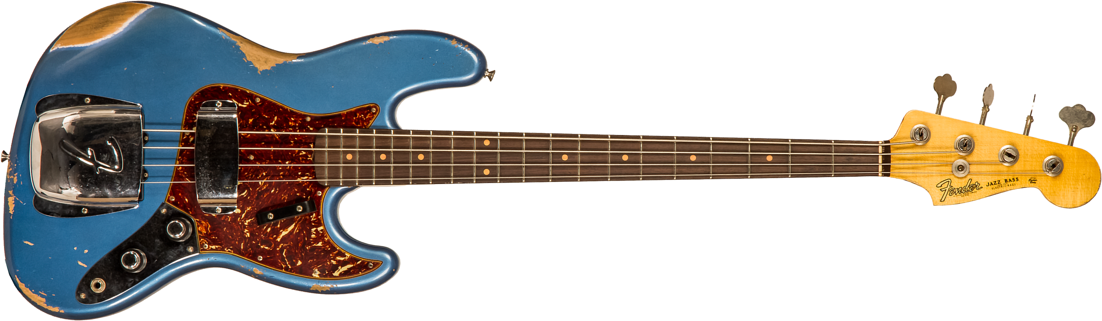 Fender Custom Shop Jazz Bass 1961 Rw #cz556667 - Heavy Relic Lake Placid Blue - Bajo eléctrico de cuerpo sólido - Main picture