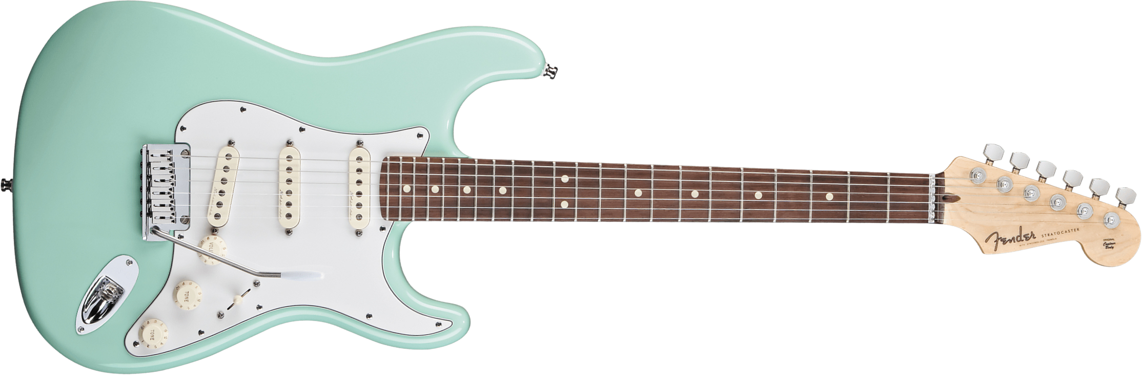 Fender Custom Shop Jeff Beck Strat 3s Trem Rw - Nos Surf Green - Guitarra eléctrica con forma de str. - Main picture