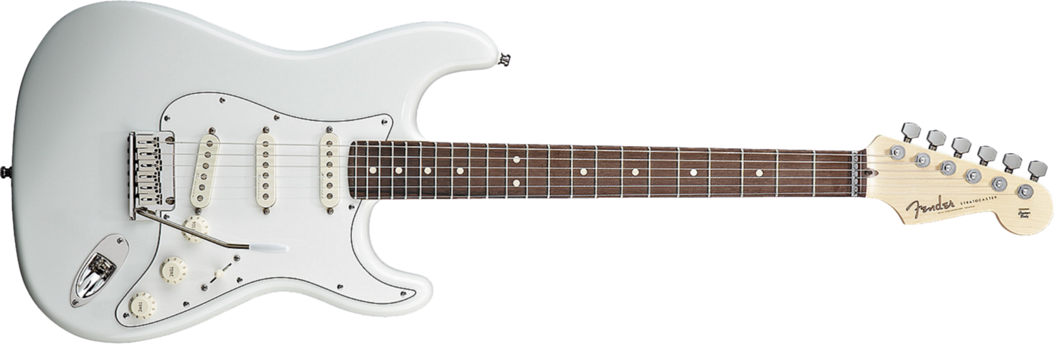 Fender Custom Shop Jeff Beck Strat Usa Rw - Olympic White - Guitarra eléctrica con forma de str. - Main picture