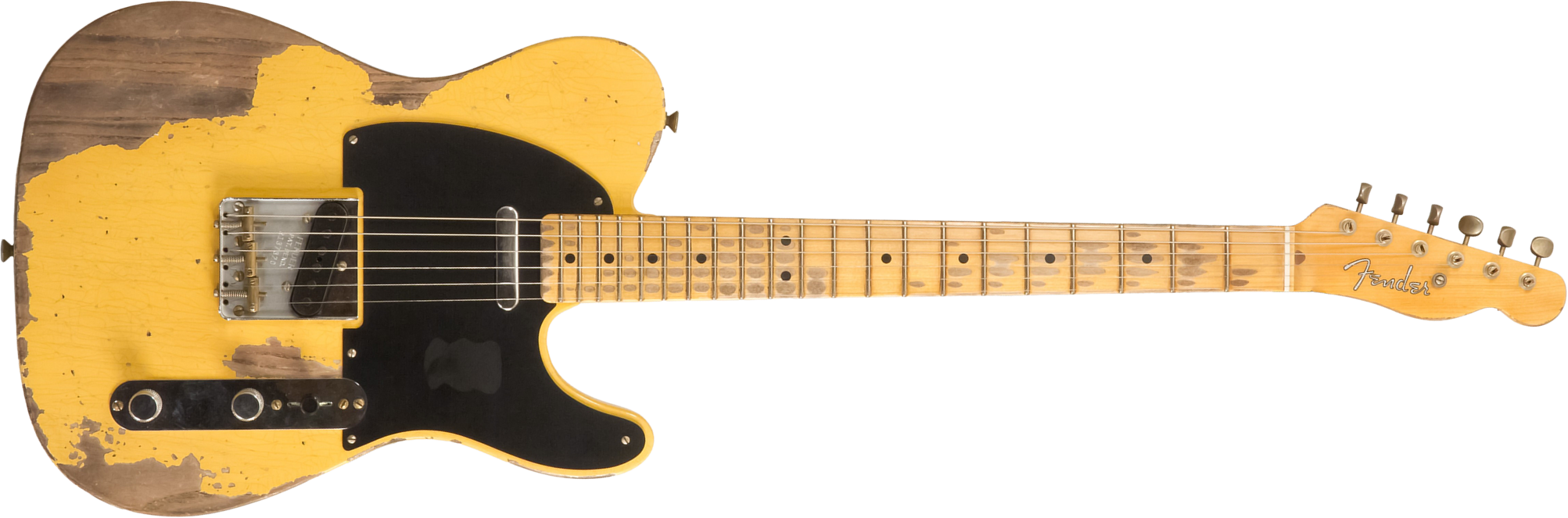 Fender Custom Shop Nocaster Tele 1951 2s Ht Mn #r137320 - Heavy Relic Natural Blonde - Guitarra eléctrica con forma de str. - Main picture
