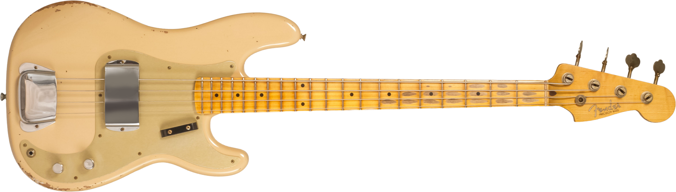 Fender Custom Shop Precision Bass 1958 Mn #cz578480 - Relic Aged Desert Sand - Bajo eléctrico de cuerpo sólido - Main picture