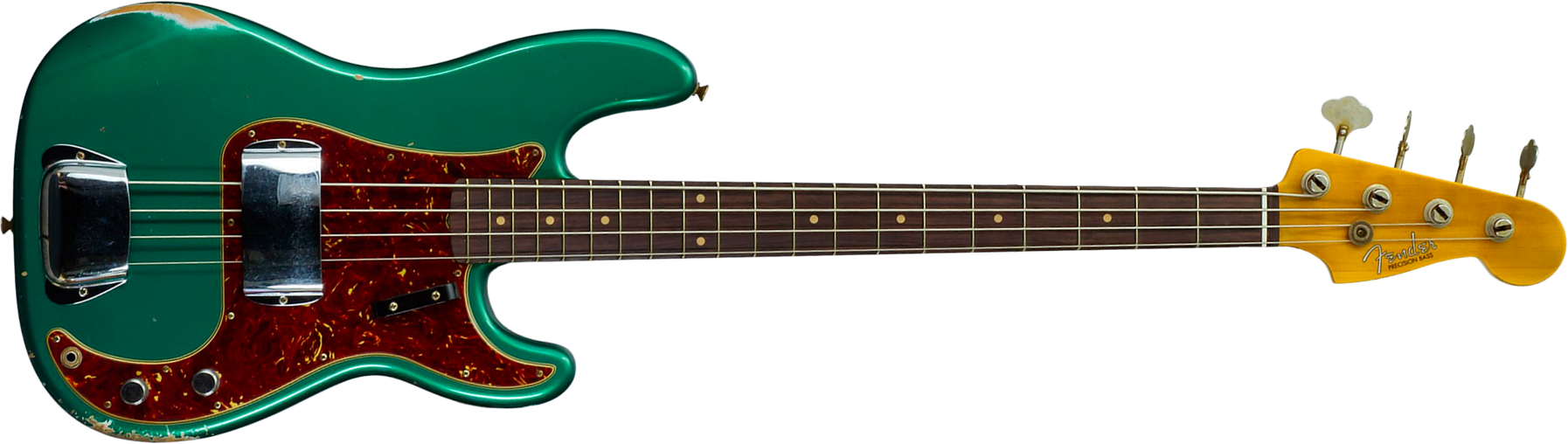 Fender Custom Shop Precision Bass 1960 Rw #cz590976 - Relic British Racing Green - Bajo eléctrico de cuerpo sólido - Main picture