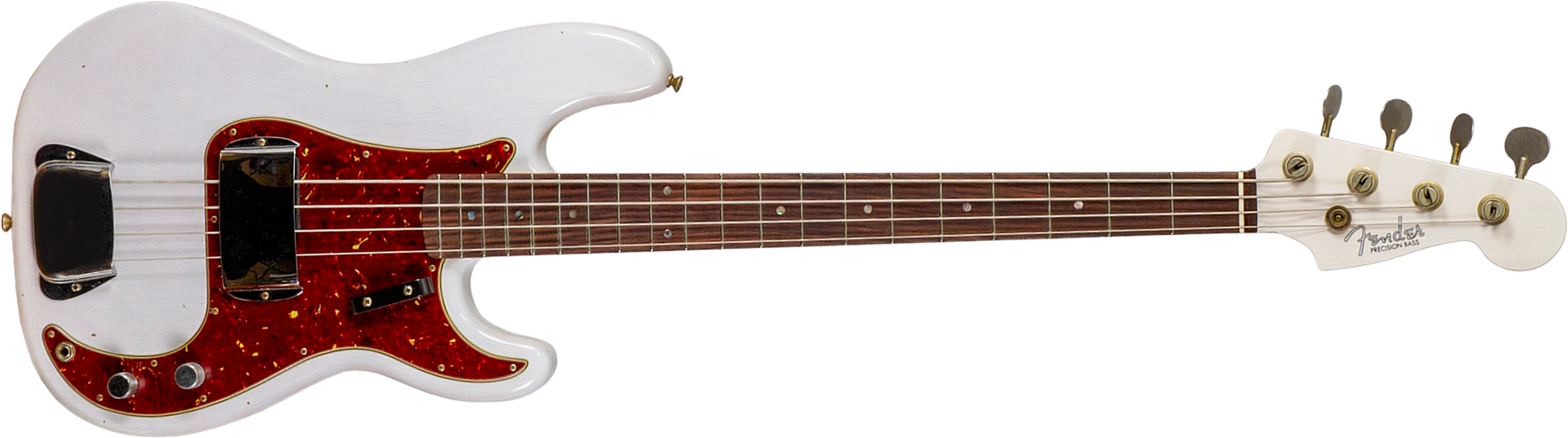 Fender Custom Shop Precision Bass 1960 Rw #r140276 - Journeyman Relic White Blonde - Bajo eléctrico de cuerpo sólido - Main picture