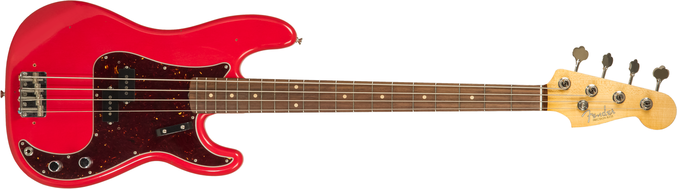Fender Custom Shop Precision Bass 1962 Rw #r126357 - Journeyman Relic Fiesta Red - Bajo eléctrico de cuerpo sólido - Main picture