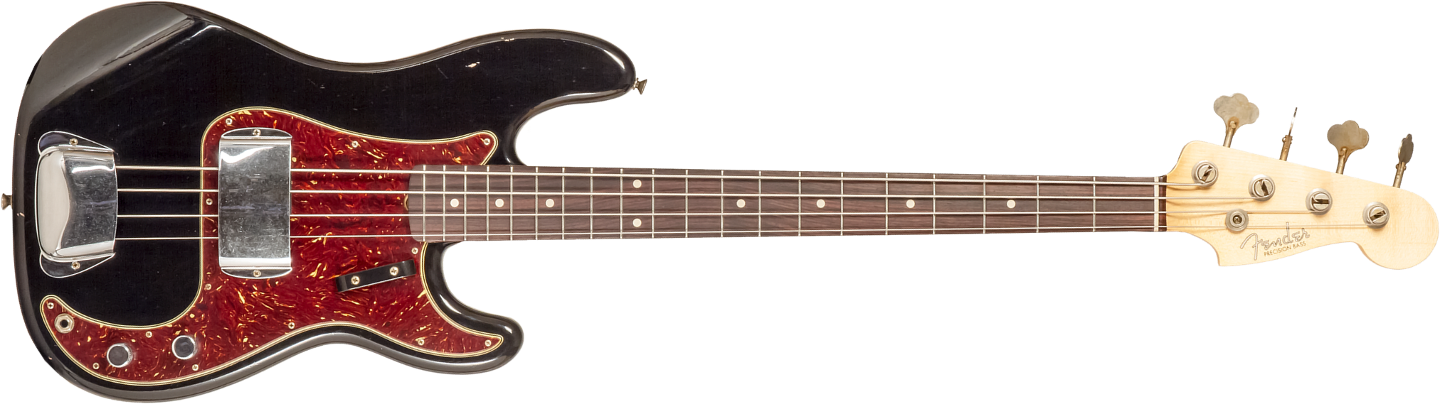 Fender Custom Shop Precision Bass 1962 Rw #r133798 - Journey Man Relic Black - Bajo eléctrico de cuerpo sólido - Main picture