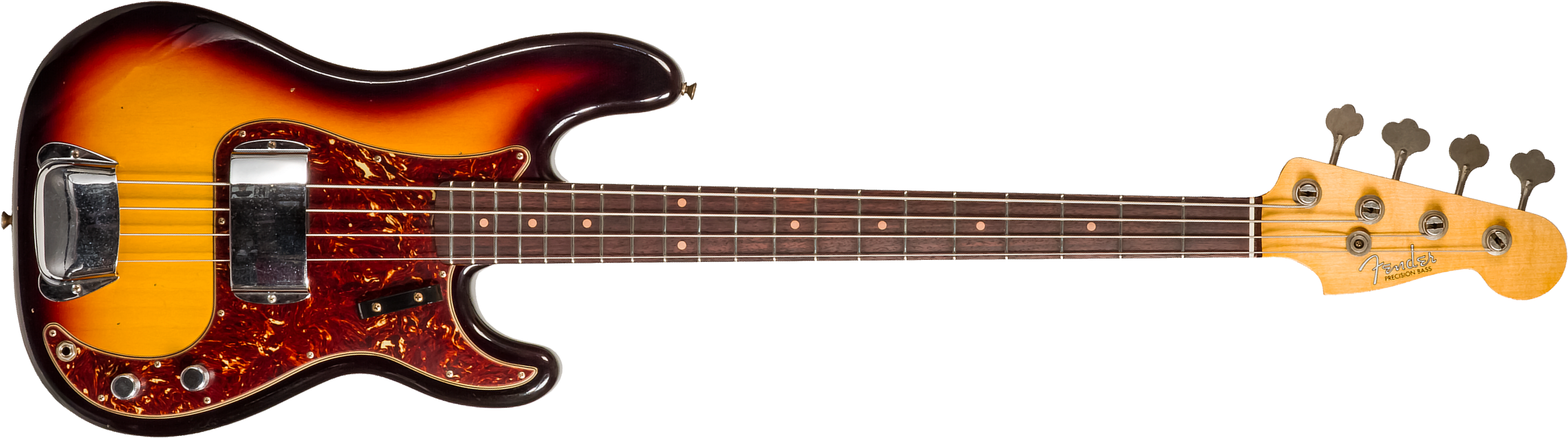 Fender Custom Shop Precision Bass 1963 Rw #cz56919 - Journeyman Relic 3-color Sunburst - Bajo eléctrico de cuerpo sólido - Main picture