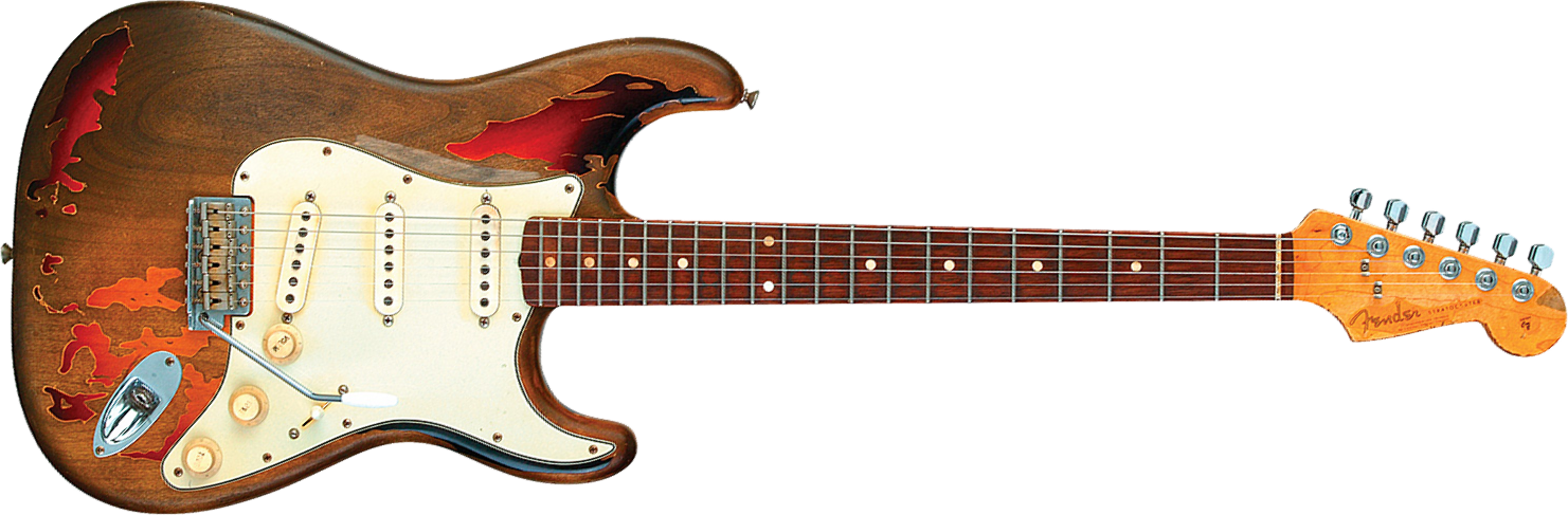 Fender Custom Shop Rory Gallagher Strat Rw - Relic 3-color Sunburst - Guitarra eléctrica con forma de str. - Main picture