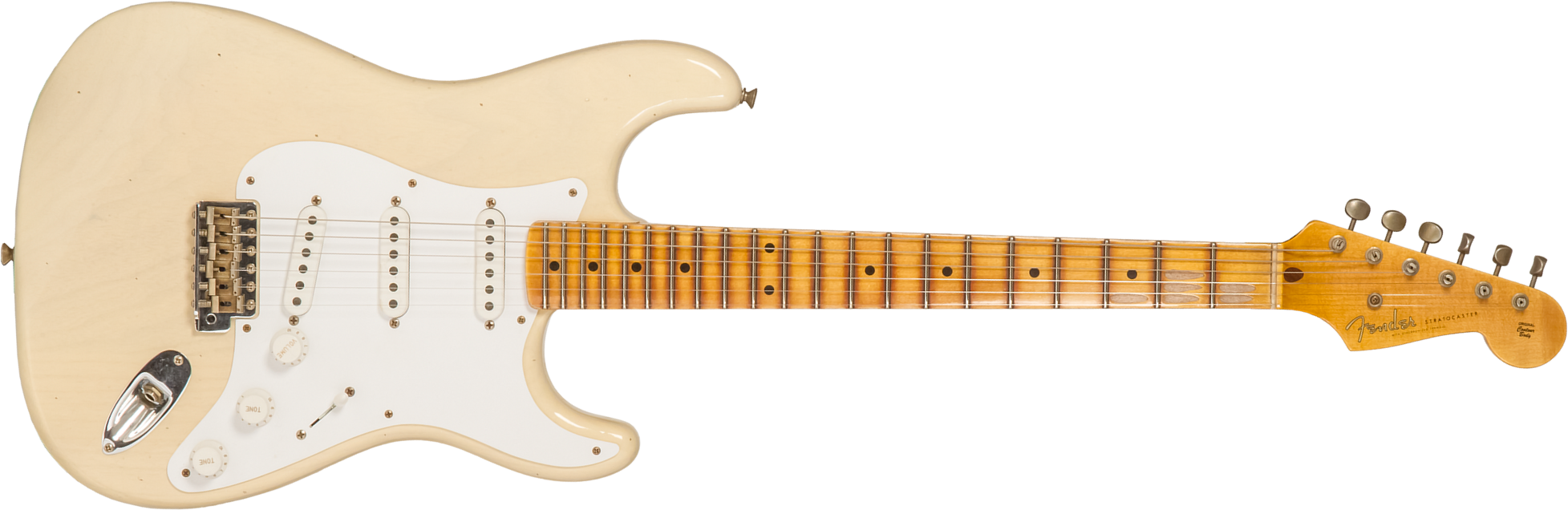 Fender Custom Shop Strat 1954 70th Anniv. 3s Trem Mn #xn4159 - Journeyman Relic Vintage Blonde - Guitarra eléctrica con forma de str. - Main picture