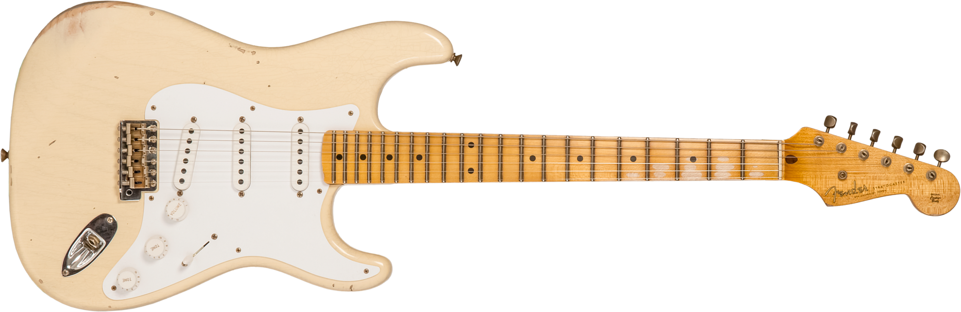 Fender Custom Shop Strat 1954 70th Anniv. 3s Trem Mn #xn4382 - Relic Vintage Blonde - Guitarra eléctrica con forma de str. - Main picture