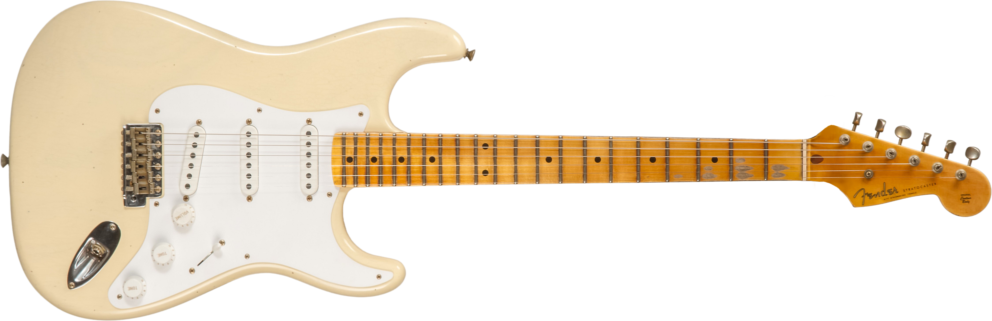 Fender Custom Shop Strat 1954 70th Anniv. 3s Trem Mn #xn4409 - Journeyman Relic Vintage Blonde - Guitarra eléctrica con forma de str. - Main picture