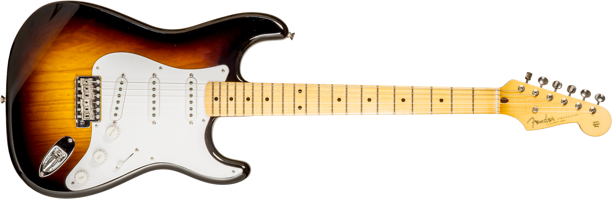 Fender Custom Shop Strat 1954 70th Anniv. #xn4597 3s Trem Mn - Time Capsule 2-color Sunburst - Guitarra eléctrica con forma de str. - Main picture