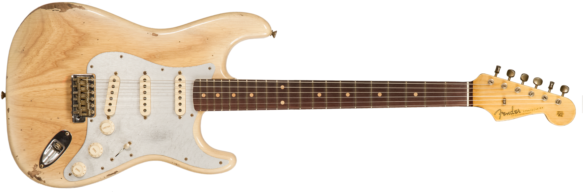Fender Custom Shop Strat 1956 3s Trem Rw #r134776 - Relic Natural Blonde - Guitarra eléctrica con forma de str. - Main picture