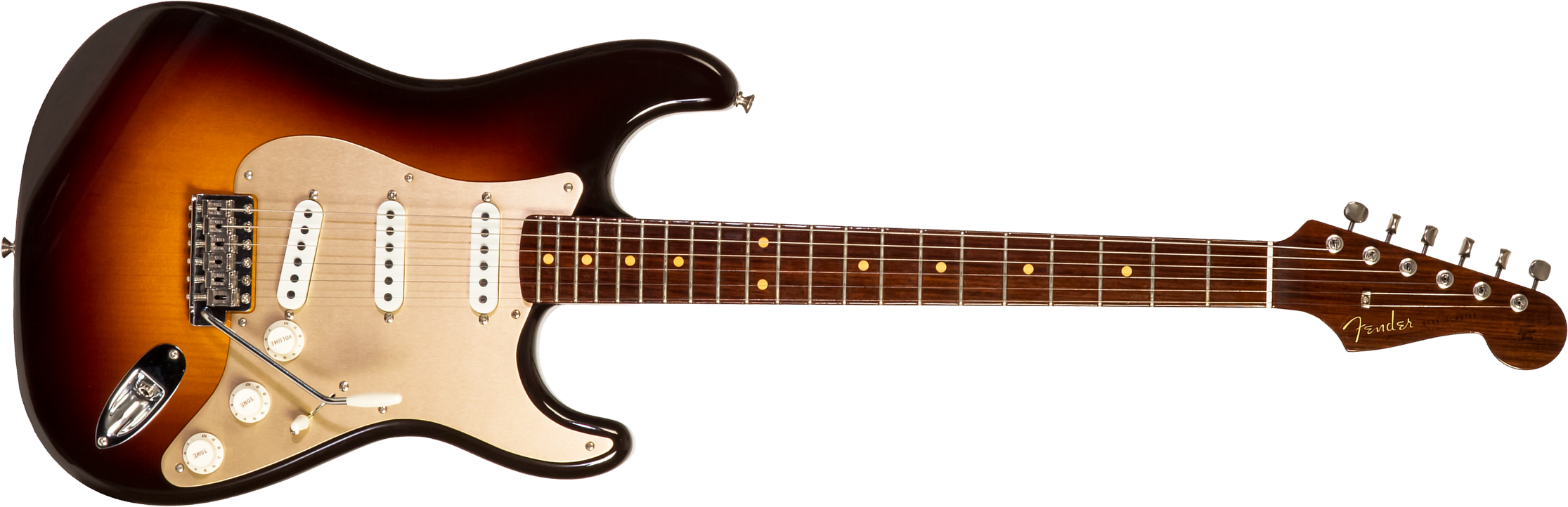 Fender Custom Shop Strat 1957 3s Trem Rw #cz548509 - Closet Classic 2-color Sunburst - Guitarra eléctrica con forma de tel - Main picture