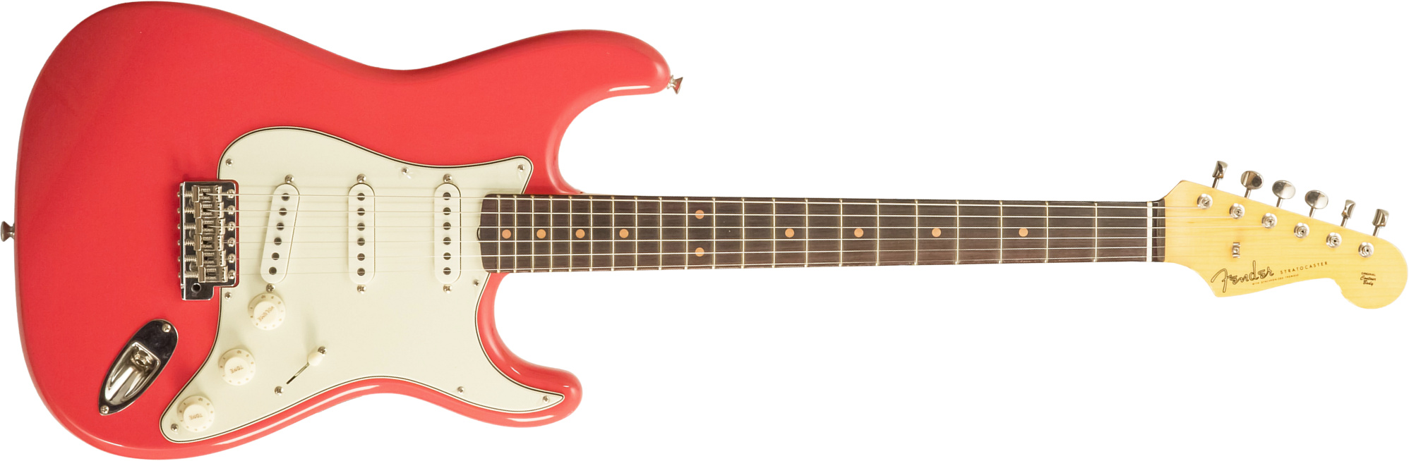Fender Custom Shop Strat 1959 3s Trem Rw #r144343 - Time Capsule Fiesta Red - Guitarra eléctrica con forma de str. - Main picture