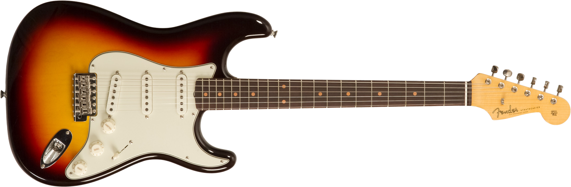 Fender Custom Shop Strat 1959 3s Trem Rw #r146037 - Time Capsule 3-color Sunburst - Guitarra eléctrica con forma de str. - Main picture