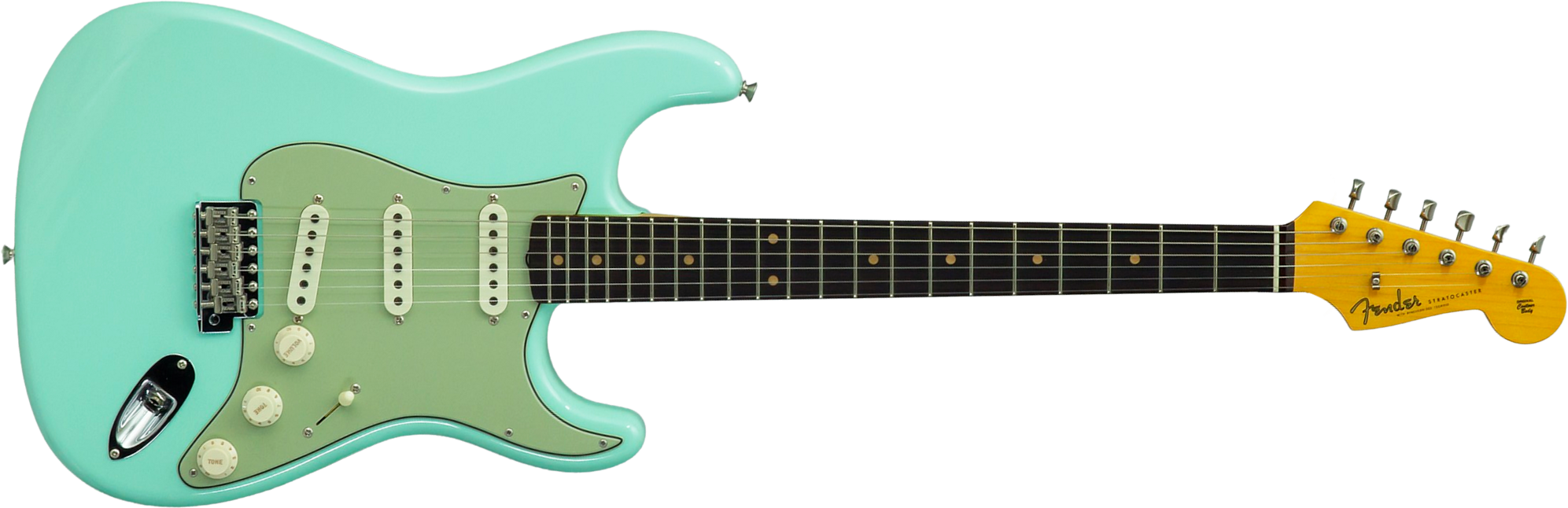 Fender Custom Shop Strat 1959 Vintage Custom 3s Trem Rw #r146975 - Time Capsule Faded Surf Green - Guitarra eléctrica con forma de str. - Main picture