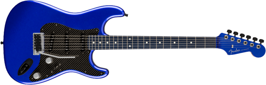 Fender Custom Shop Strat Lexus Lc Ltd 3s Trem Ric #vinlc058 - Structural Blue - Guitarra eléctrica con forma de str. - Main picture
