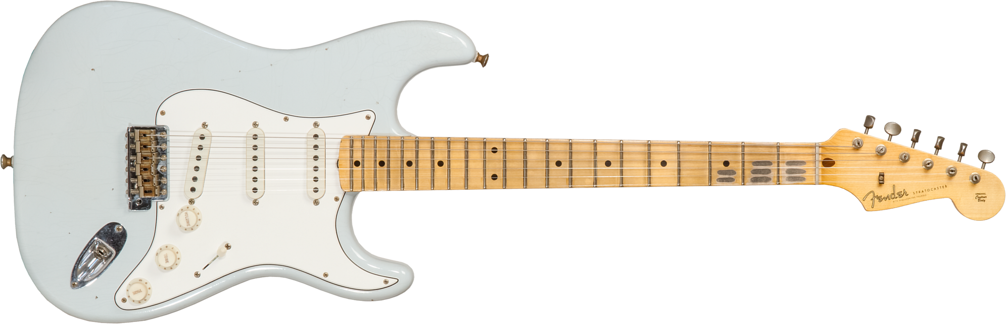 Fender Custom Shop Strat Tomatillo Special 3s Trem Mn #cz571194 - Journeyman Relic Aged Sonic Blue - Guitarra eléctrica con forma de str. - Main pictu