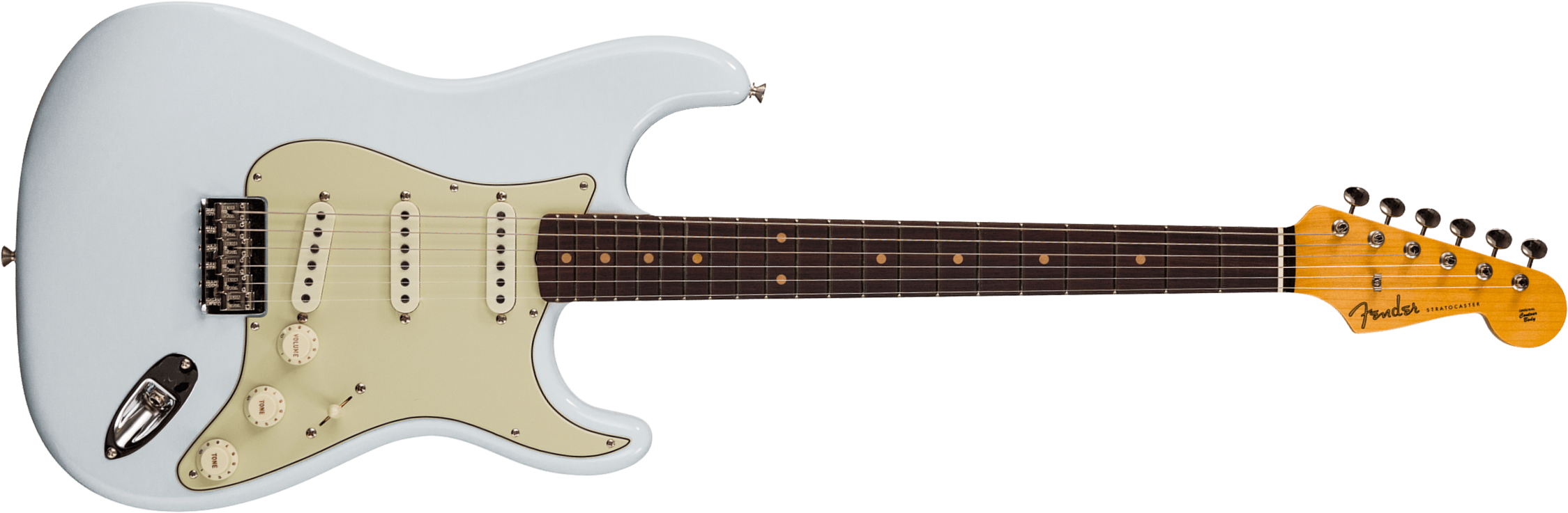Fender Custom Shop Strat Vintage Custom 1959 Hardtail 3s Ht Rw - Time Capsule Package Sonic Blue - Guitarra eléctrica con forma de str. - Main picture