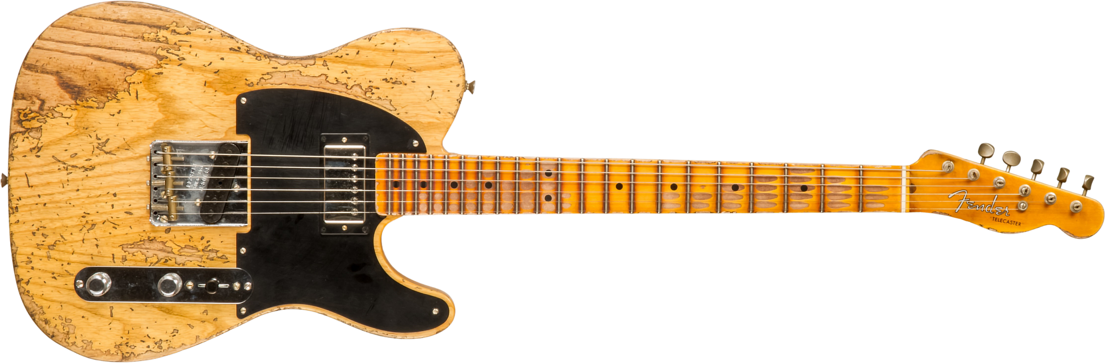 Fender Custom Shop Tele 1951 Sh Mn #r13524 - Super Heavy Relic Natural - Guitarra eléctrica con forma de tel - Main picture